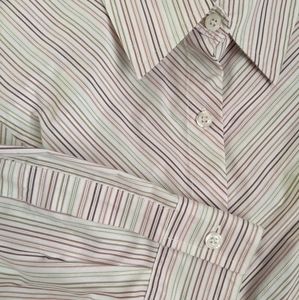 Cotton spandex button down shirt